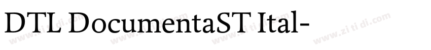 DTL DocumentaST Ital字体转换